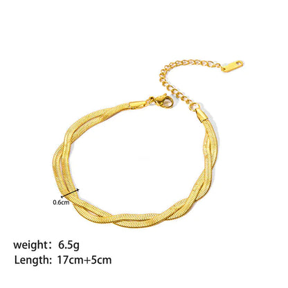 Stainless Steel Ornament Bracelet Female