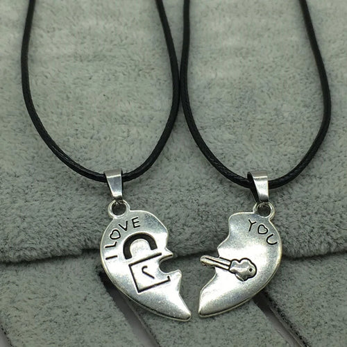 Couple Necklace In Silver