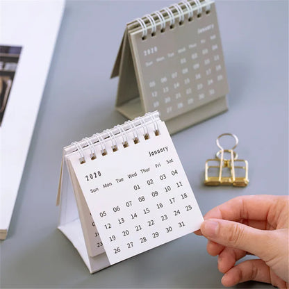 Solid Color Small Desk Calendar