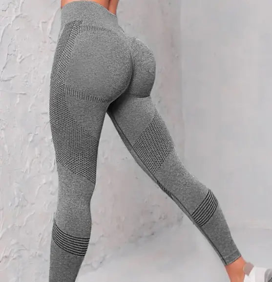 Seamless Yoga Pants Dot Striped Print