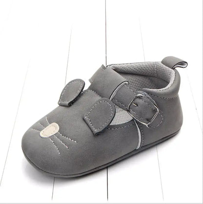 Spring and autumn cartoon animal baby shoes matte leather non-slip soft bottom baby shoes wholesale 0884