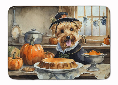 Lakeland Terrier Fall Kitchen Pumpkins Memory Foam Kitchen Mat