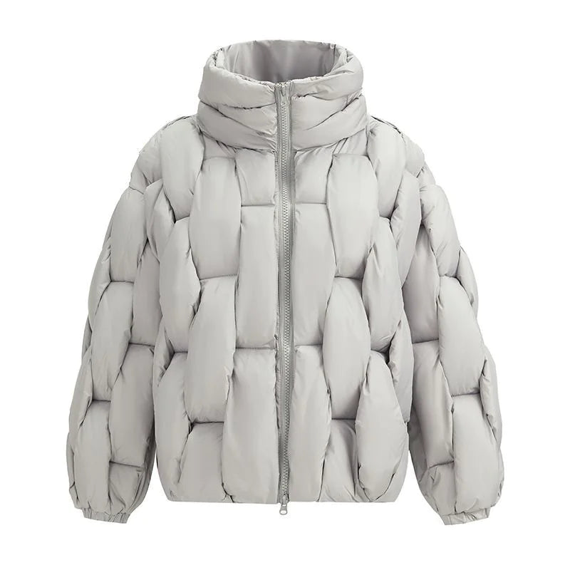 Woven Warm Plus-Size Puffer