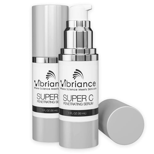 Vibriance Super C Serum for Mature Skin, Made in USA, All-In-One Formula Hydrates, Firms, Lifts, Smooths, Targets Age Spots, Wrinkles, Vitamin C Serum; 1 fl oz - Pack of 2 1 Fl Oz (Pack of 2)