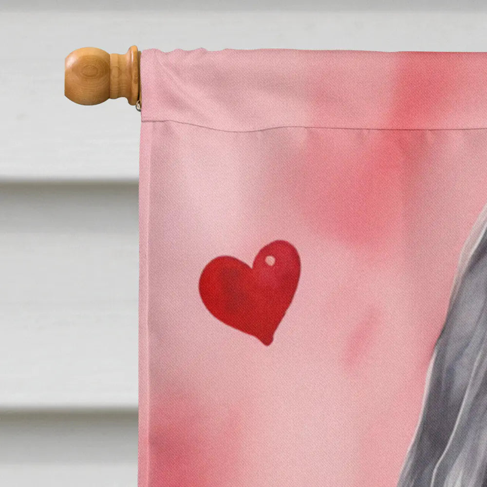 Afghan Hound My Valentine House Flag