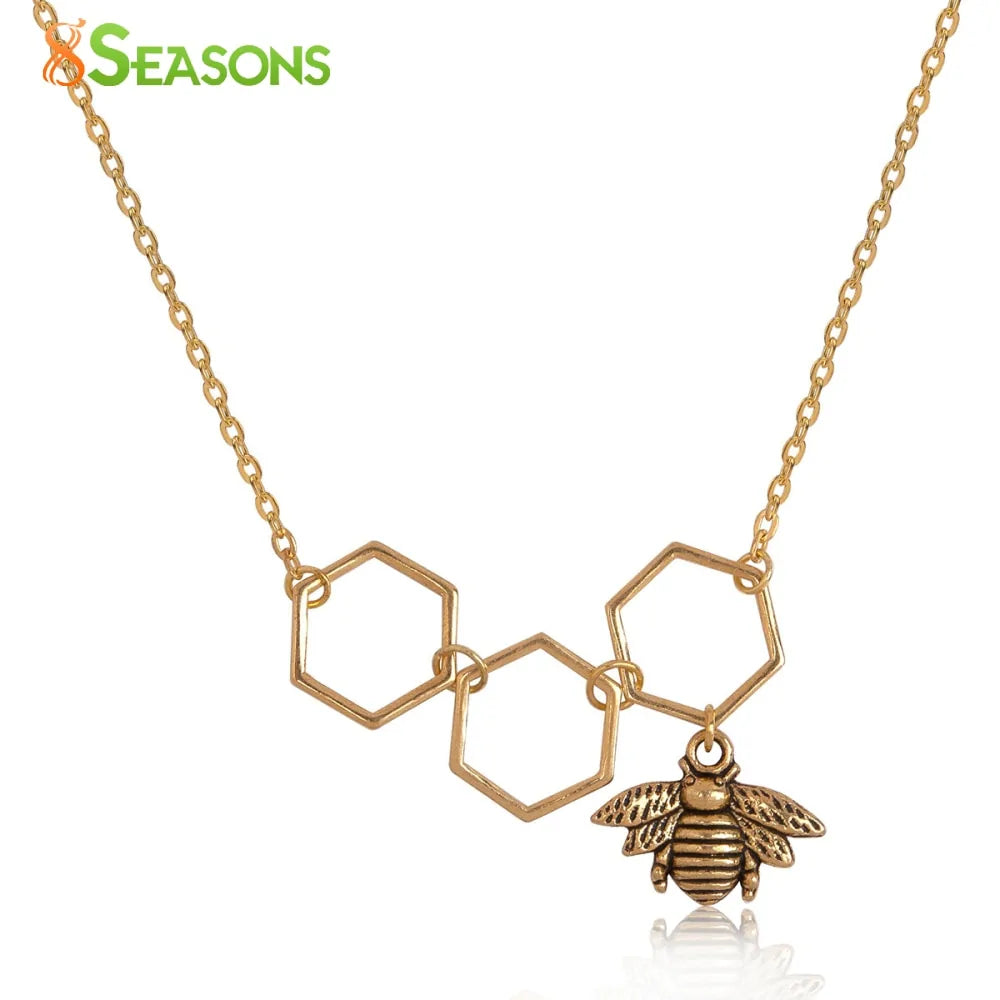 Honeycomb Necklace And Chain