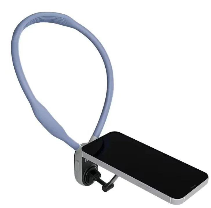 Silicone Phone Magnetic Neck Mount Quick Release Hold For Phone Magsafe Magnetic Suction Cell Phone Neck Hanging Bracket