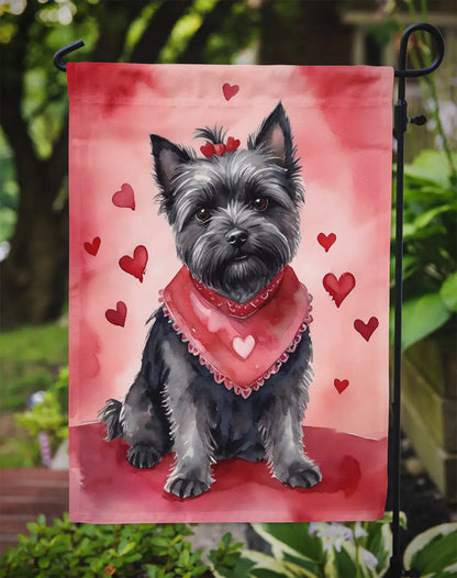 Cairn Terrier My Valentine Garden Flag