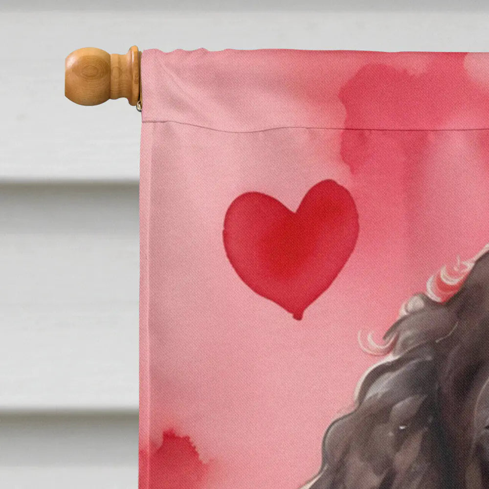 American Water Spaniel My Valentine House Flag