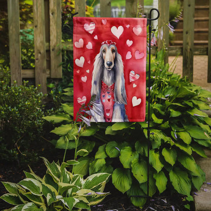 Afghan Hound My Valentine Garden Flag