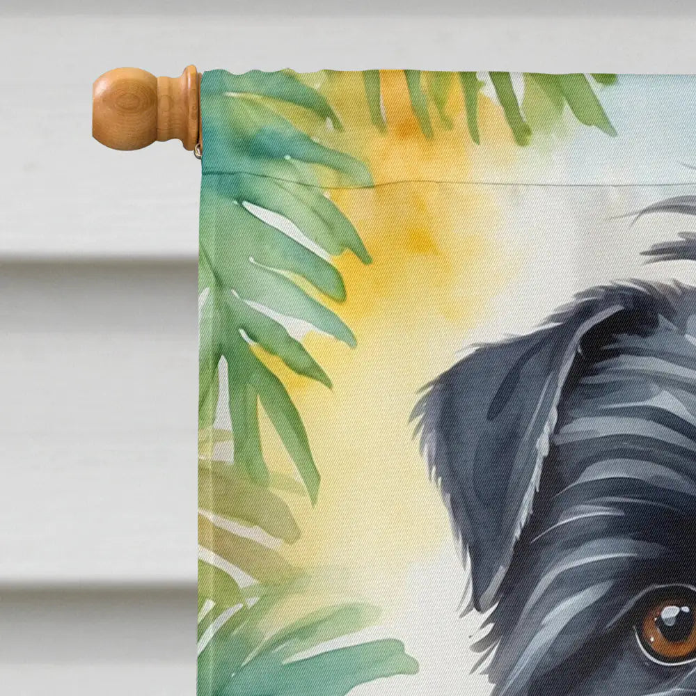 Affenpinscher Luau House Flag