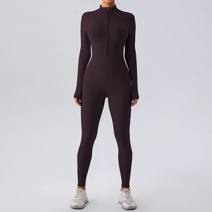 Fleece-Lined Yoga Jumpsuit