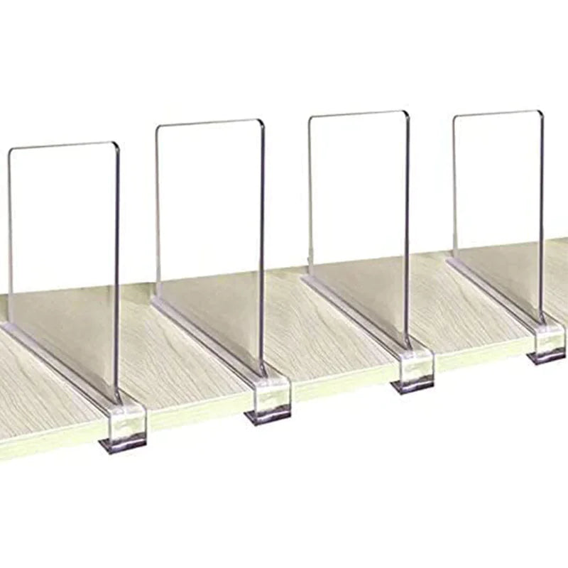 Acrylic & Wooden Closet Shelf Dividers