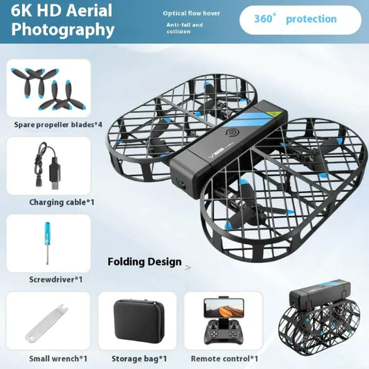 Foldable UAV with Fully Enclosed Mesh