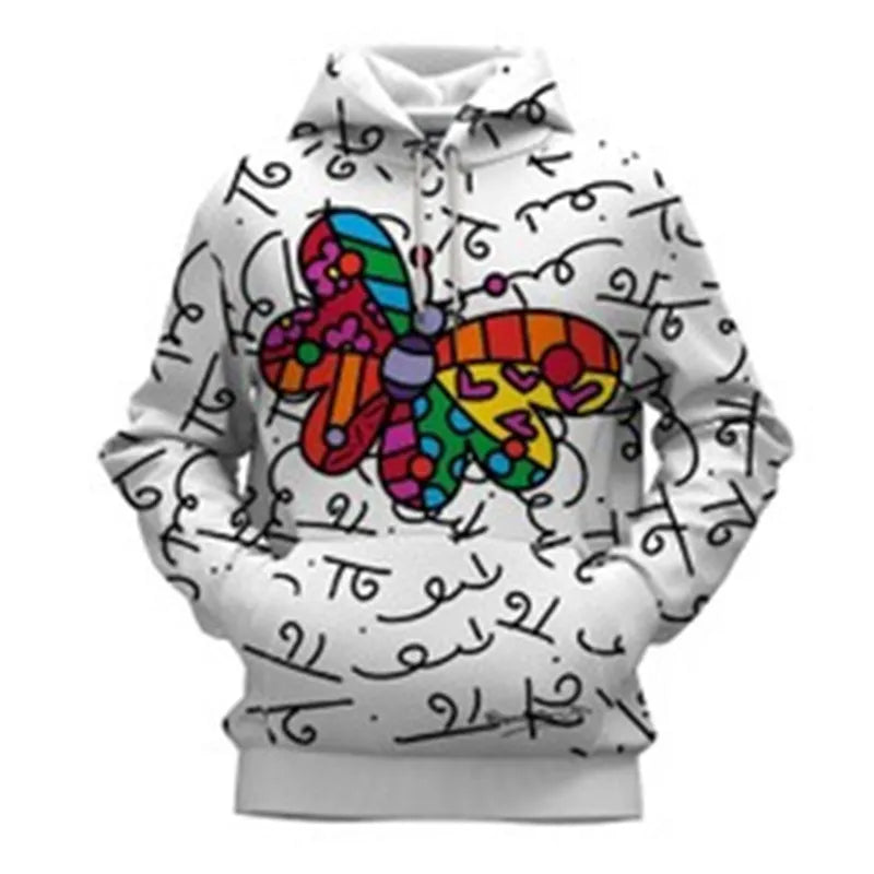 New Loose Large Size Cross-Border Wholesale Digital Printing Hooded Jacket