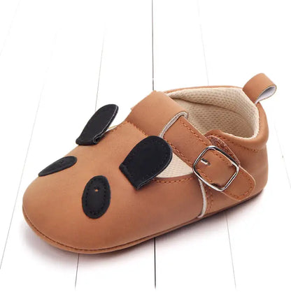 Spring and autumn cartoon animal baby shoes matte leather non-slip soft bottom baby shoes wholesale 0884