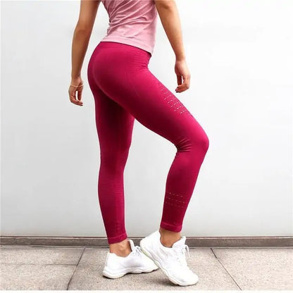 Nahtlose Mesh Flex Bauch Push-Up Leggings