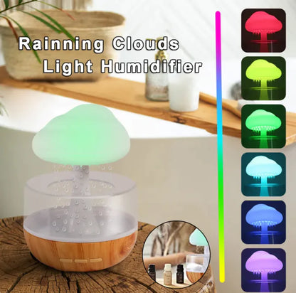 Raining Cloud Humidifier With Night Light Aromatherapy Essential Oil Diffuser Micro Humidifier