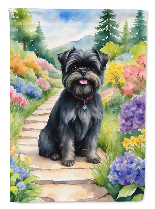 Affenpinscher Spring Garden House Flag