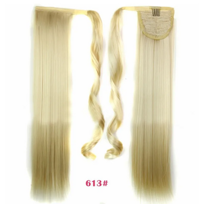 Synthetic Long Straight Wrap Around Hair Extension