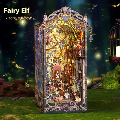 Fairy Tale Elves 3D Handmade Bookstand Decoration