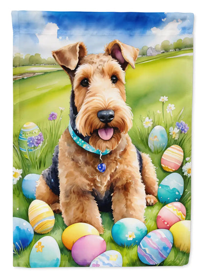 Airedale Terrier Easter Egg Hunt House Flag