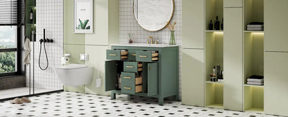 Solid Wood Bathroom Storage Cupboards