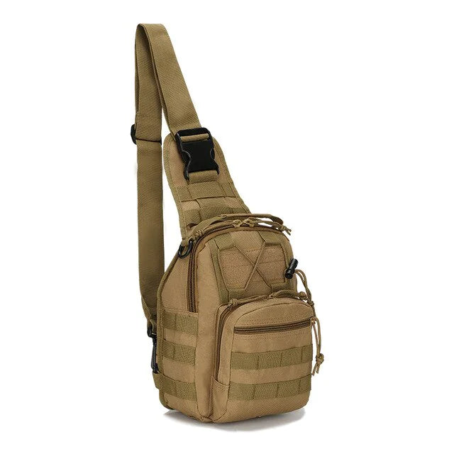 Mens Backpack Tactical Sling Shoulder Bag Molle Travel Chest Pack Outdoor Hiking