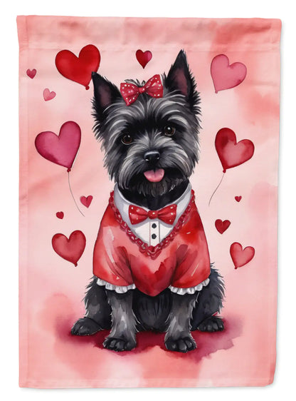 Cairn Terrier My Valentine Garden Flag