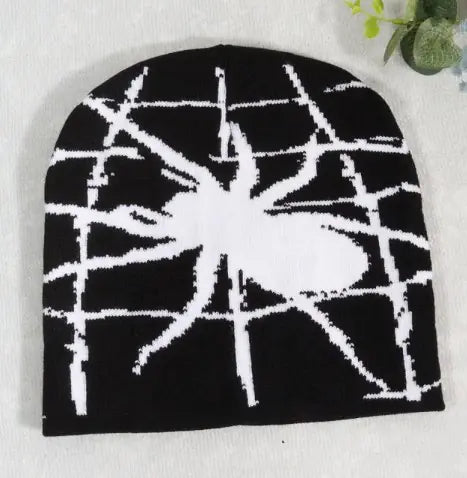 Spider Web Knitted Hat