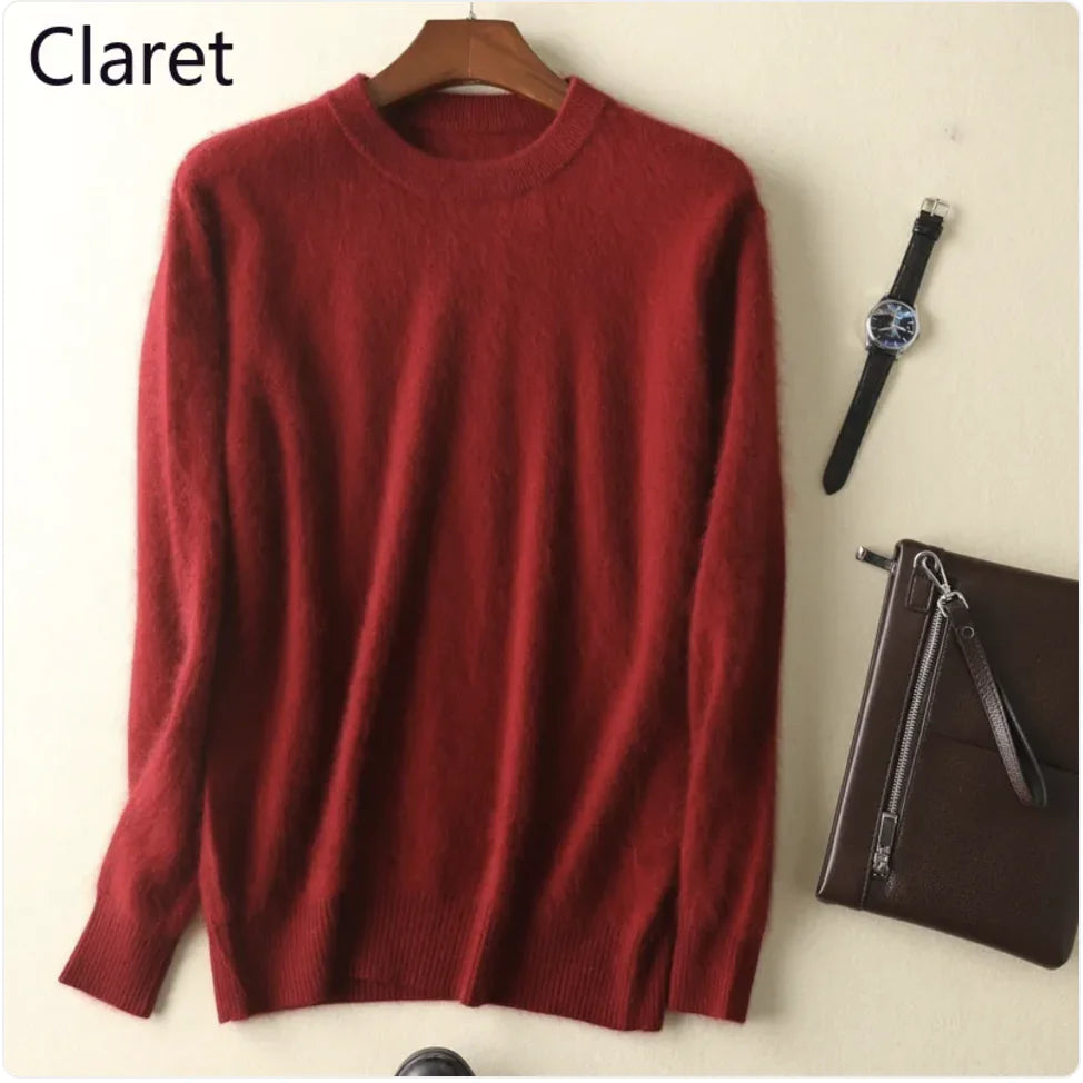 Thick Cashmere Round Neck Sweater