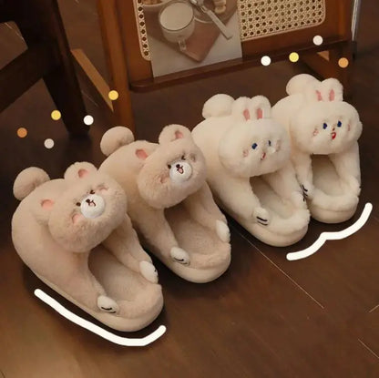 Female Winter Household Indoor Cotton Slippers