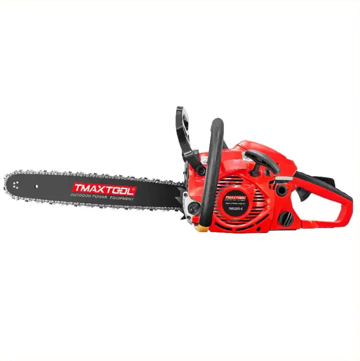 TMAXTOOL 62cc Powerful 20 Inch Gas Chainsaw With 2 Stroke - Perfect For Pruning, Limbing, And Sawmill Operations-Red