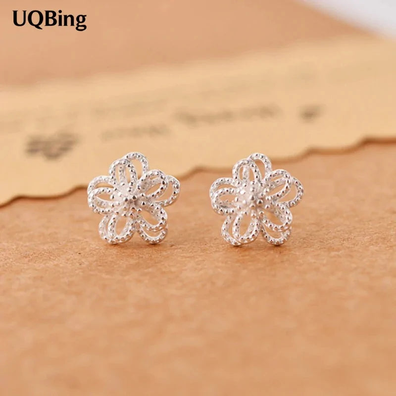 Hibiscus Style Stud Simple Earrings