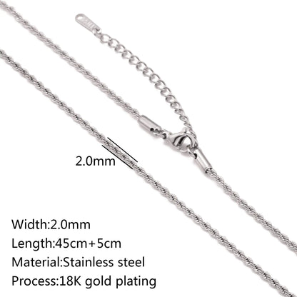 Stainless Steel Vacuum Vapor Plating 18K Gold Color Protection Lip Chain Accessories