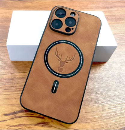 Elk Magnetic Suction Phone Case Cartoon Phone Case