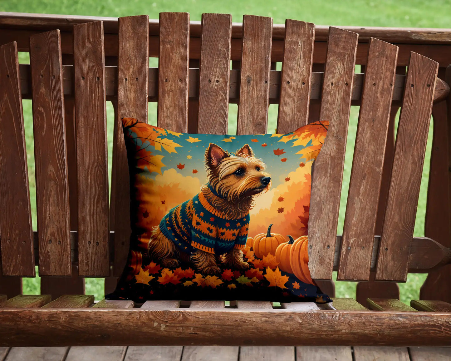 Australian Terrier Terrier Fall Throw Pillow