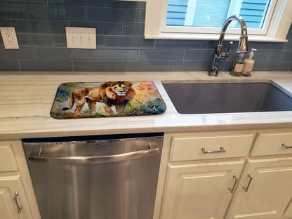 Lion Dish Drying Mat