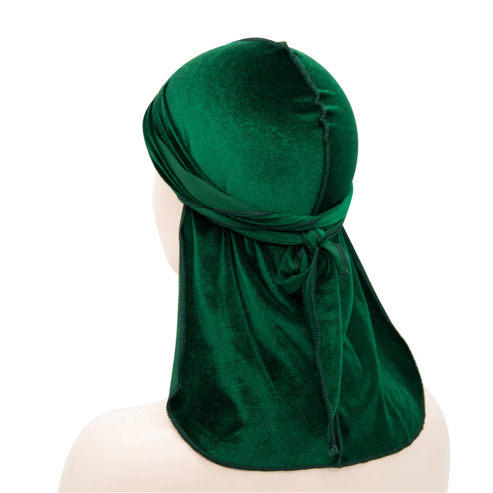 Unisex Velvet Long Tail Beanie