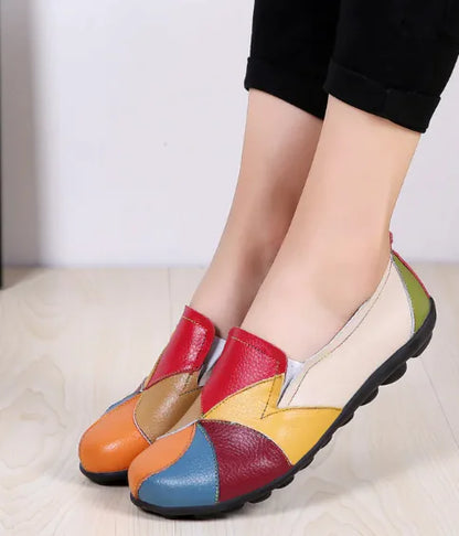 Retro Colorblock Flats