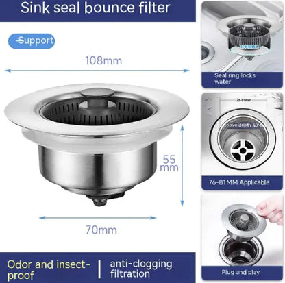 Stainless Steel Sink Drain Filter