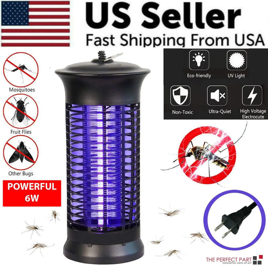 Electric Fly Gnat Killer Lamp Pests Fly Insect Trap Mosquito Bug Zapper 4,000V