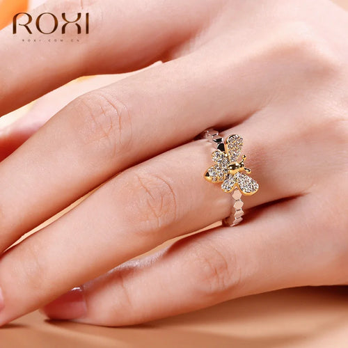 Honeycomb Ring - Accented Bee