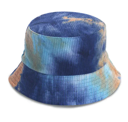 Corduroy Tie-Dye Fisherman Hat