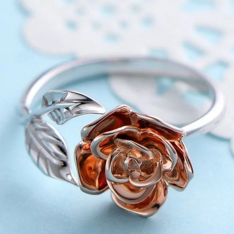 Rose with SIlver - Adjustable