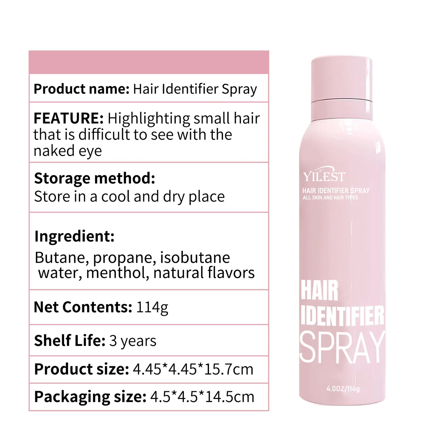 Hair Identification Spray