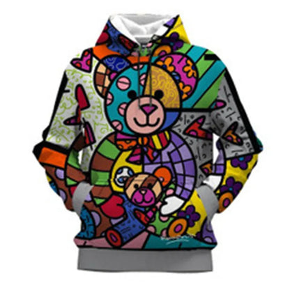 New Loose Large Size Cross-Border Wholesale Digital Printing Hooded Jacket