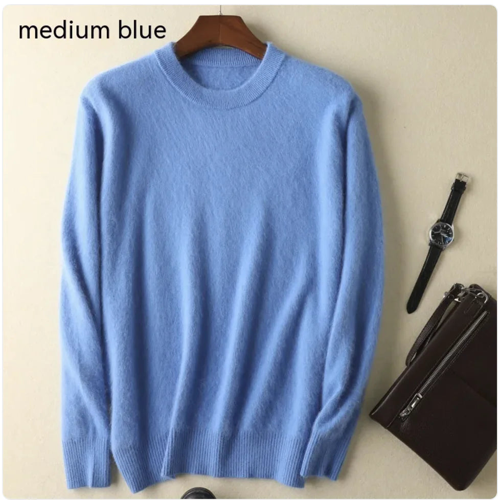 Thick Cashmere Round Neck Sweater