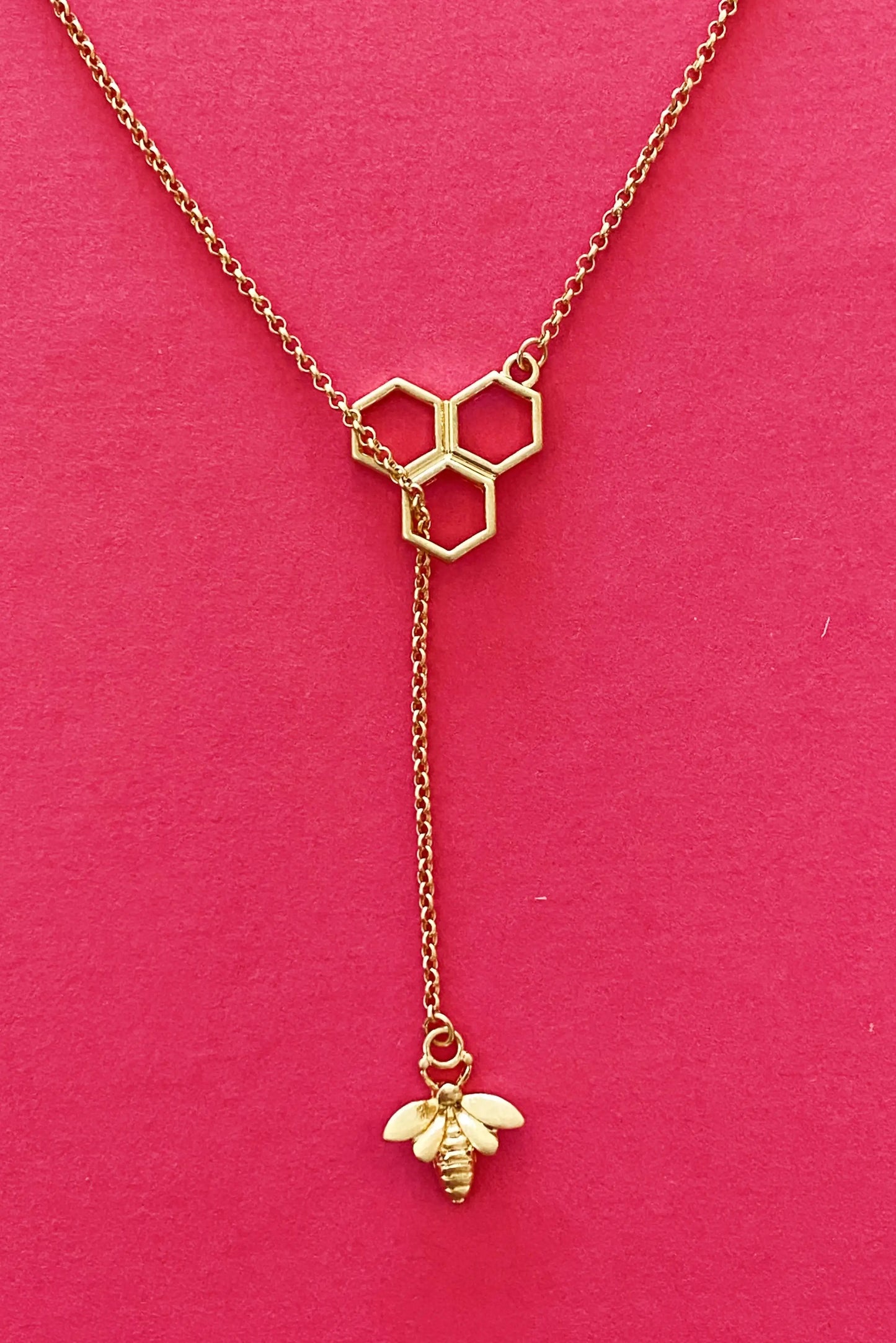 Bee With Me Necklace, Gold