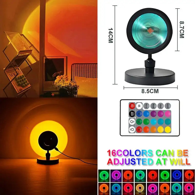 Sunset-Inspired LED Lamp